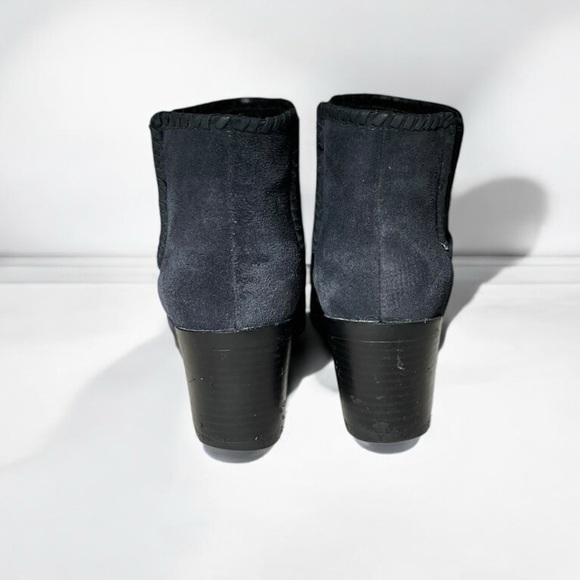 🌻 Jack Rogers Pippa Blue Chelsea Waterproof Suede Leather Ankle Boots Size 9.5 - Picture 4 of 10